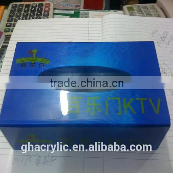 Contemporary design high quality tissue box with cover,customized acrylic tissue box cover