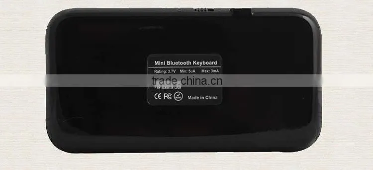 Ultra Slim Mini Wireless Bluetooth Keyboard for Blackberry Handheld Rechargeable 49-Key Wireless Keyboard for iPhone/iPad