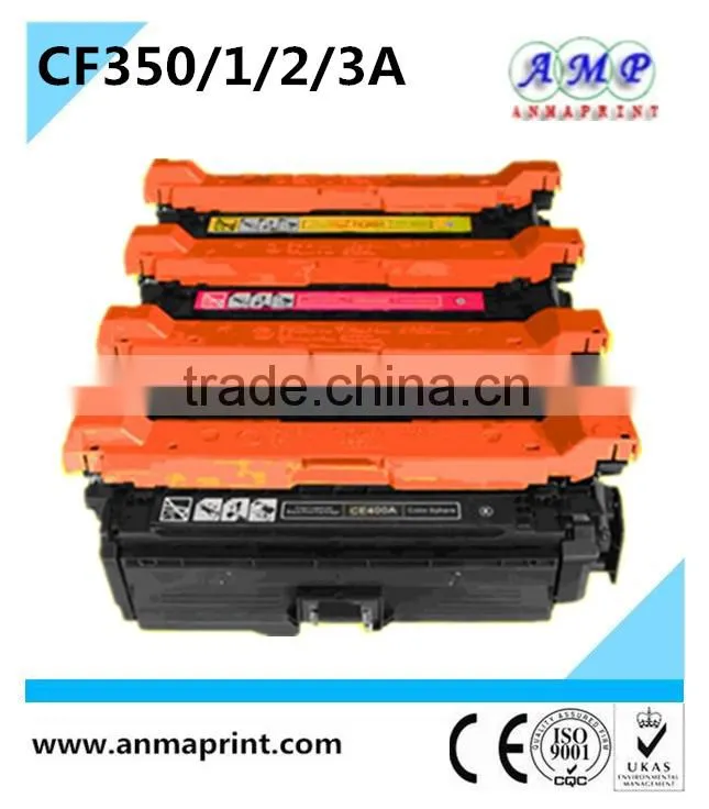 Cheapest replacement Toner Cartridge Supplier CF350/351/352/353A Laser Printer Cartridge for HP Printers bulk buy from china