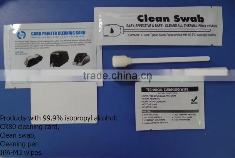 Card Reader Cleaning card with isopropyl alcohol CR80
