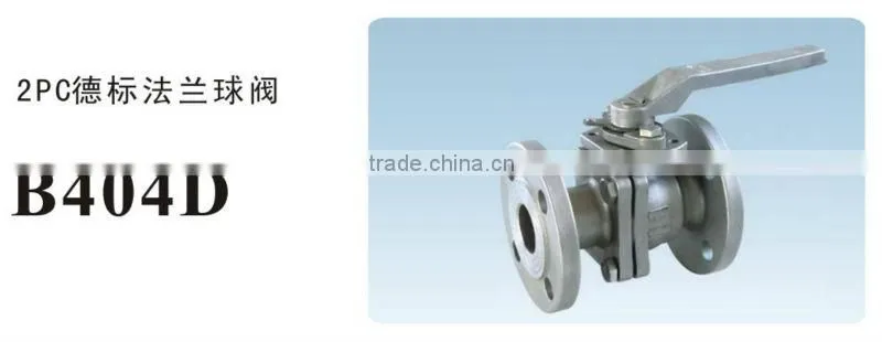 supply high quality stainless steel 2pc flanged ball valve (DIN) in China