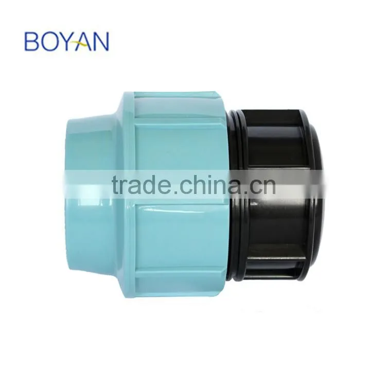 BOYAN zhejiang taizhou plastic pipe fitting light blue pp compression plug