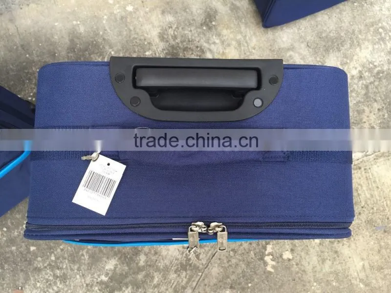 Inventory stocklot polyester 4pcs trolley luggage set