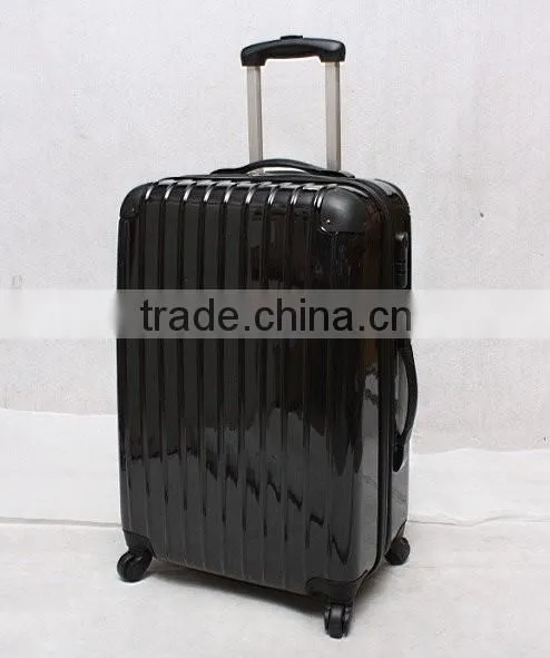 stock ABS+PC 3pcs expandable rolling trolley luggage set spinner 4 wheels
