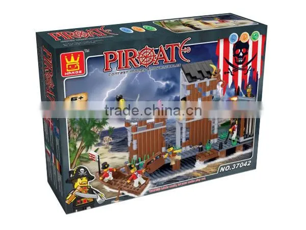 New 358pcs toy ABS plastic pirate toy marvel lasy toy bricks