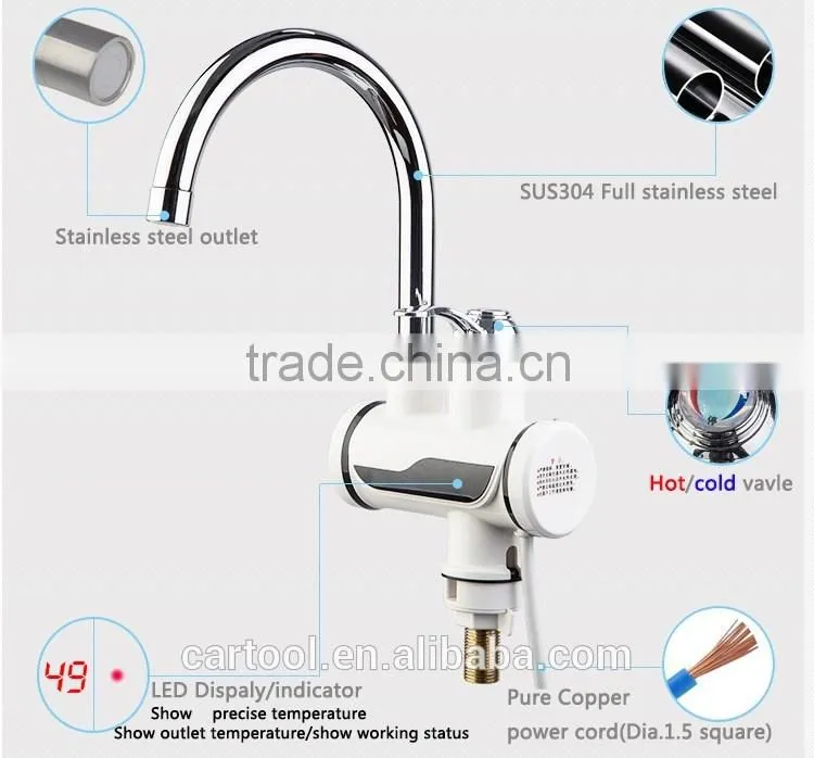 Electric heating faucet instant shower water heater
