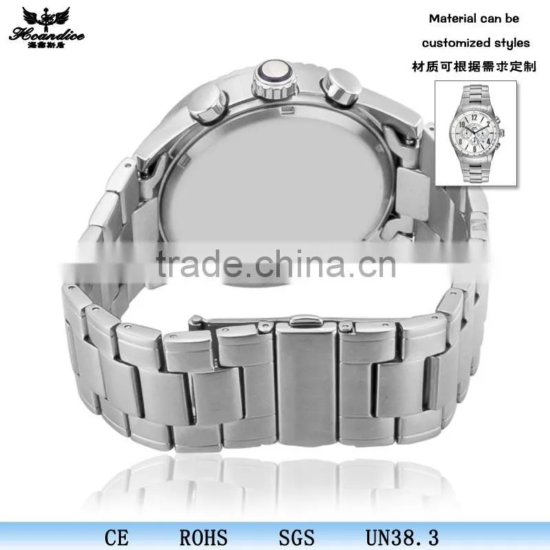 wholesale all type of stainless steel 6 hand wrist watch