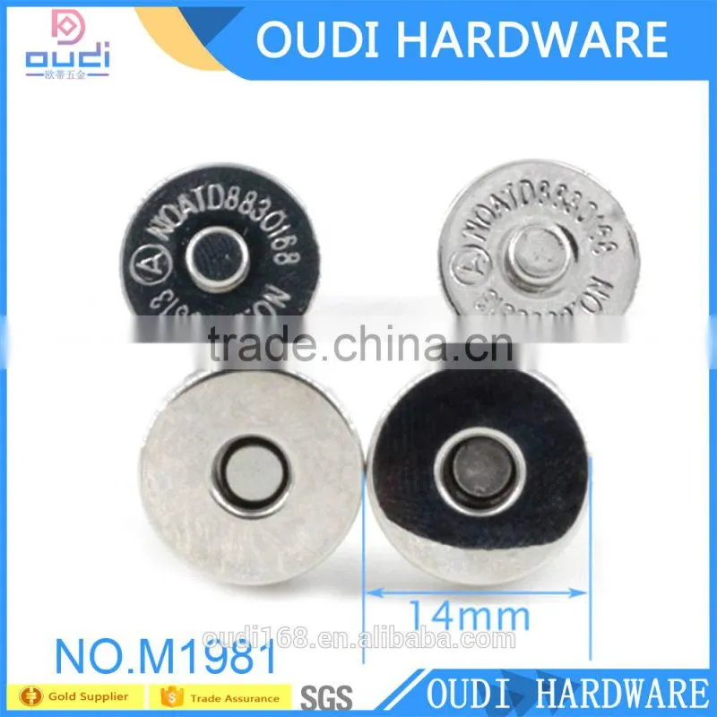Customized handbag accessories 18mm Magnetic Button