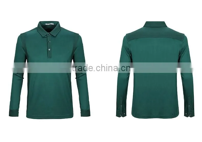 Custom mercerized cotton T-shirt business casual set of long sleeve T-shirt male head