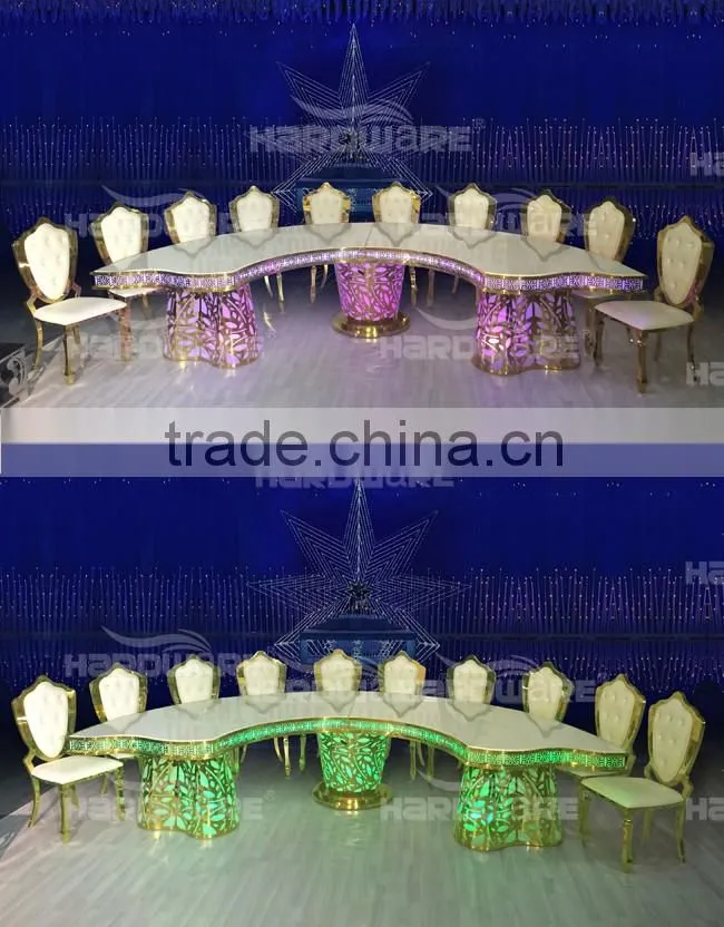 High Glossy Painting Dining Table , 2016 Mdf Wedding Cheap Price
