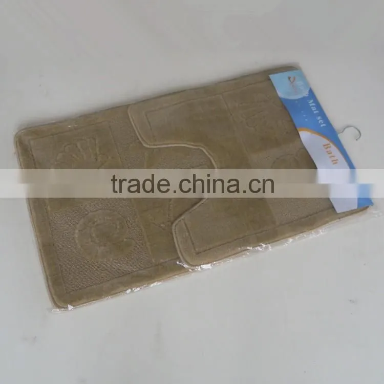 bath mat three pcs sets with TPR base