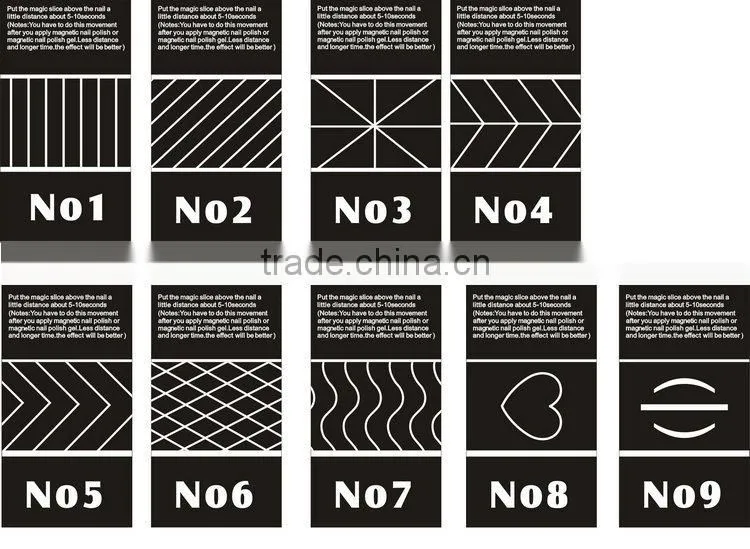 3D Cat Eyes Magnet 9 Patterns Cat Eyes Magnet 3D Cat Eye Magnet Magic Stick Magnetic Slice ZX:NP027