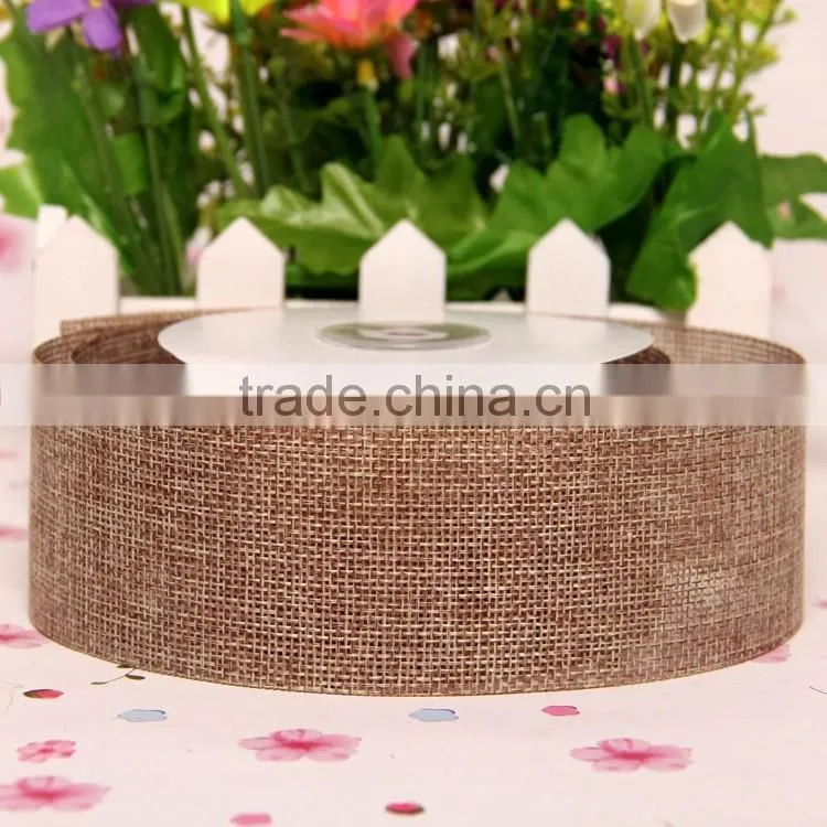 Colorful rustic burlap ribbon,natural jute trim,hessian burlap trims for decoration
