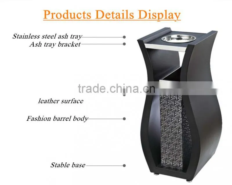 unique shaped hotel lobby dustbin indoor cleaning tools trash bin