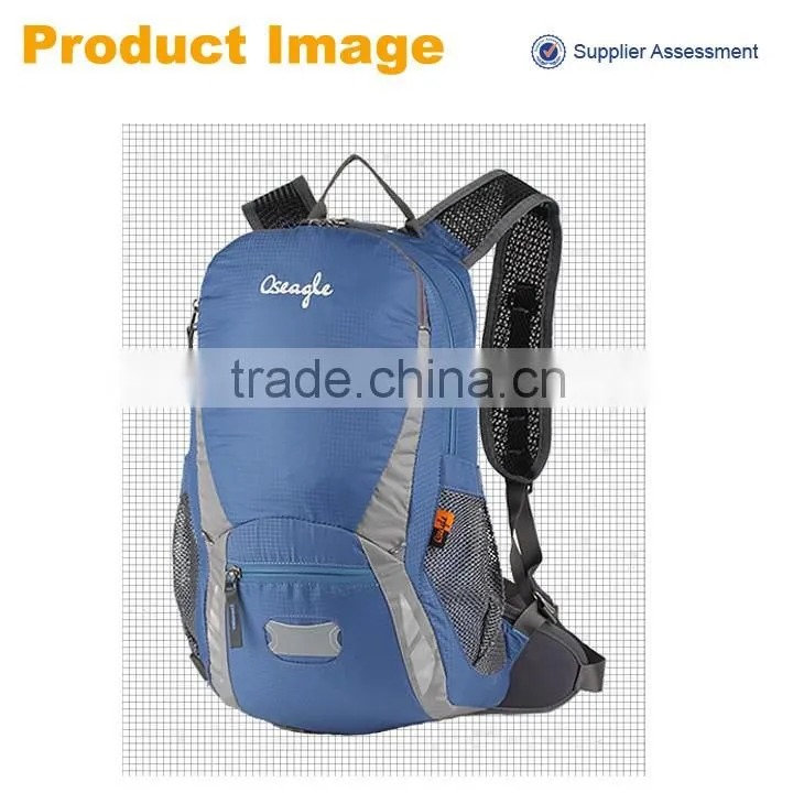 2016 new product outdoor polyester backpack,fashion colorful camping backpack bulk suitable for man and women