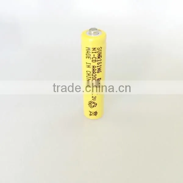 aaa ni-cd 200mah 1.2v rechargeable battery