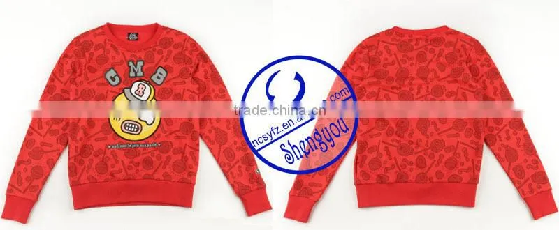 Custom 100% Fleece Polyester Men Full Printed Hoodie Sweatshirts