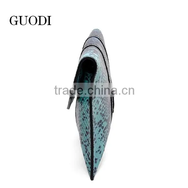 2016 new style fashion woman genuine snake leather wallet