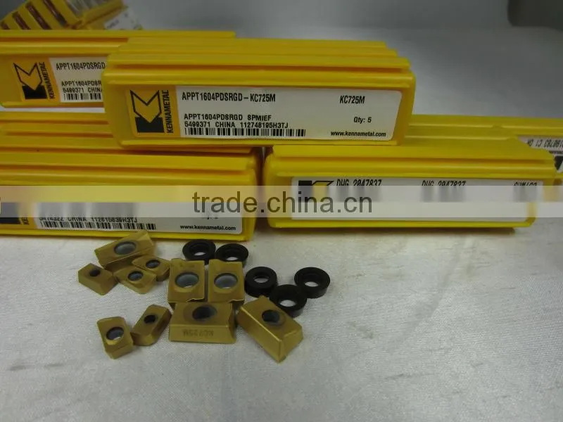 APMT1135PDER LC725M, APMT1604PDER KC725M, RPMT1003MO KC725M, RPMT1204M Original Kennametal Milling insert