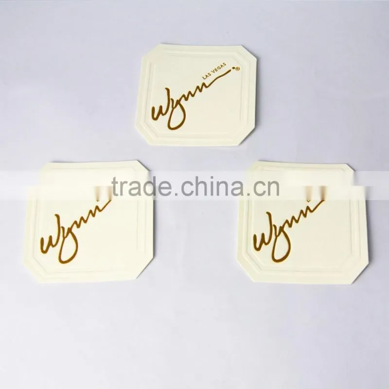 Custom Beer/Wine Absorbent Printed Paper Coaster/Mat Promotional For Pub/Bar