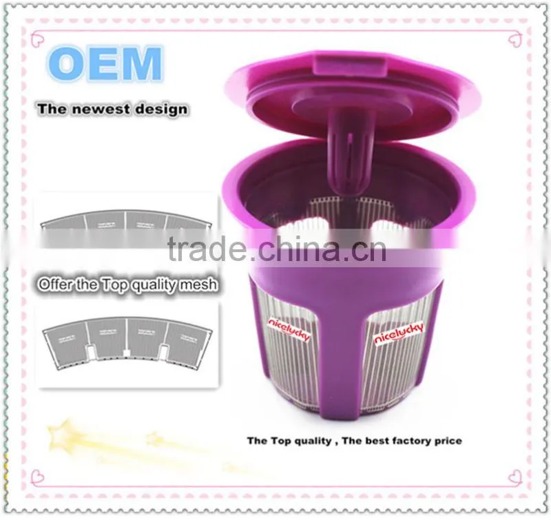 The best Factory price and top quality round coffee filters, K-cups Coffee Filter, plastic coffee filter