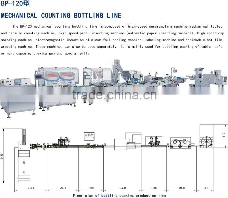 Capsule/Tablet Mechanical Counting Bottling Line