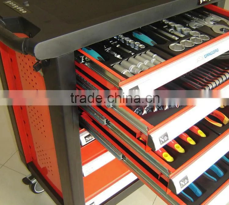 tool cabinet with hand tool set