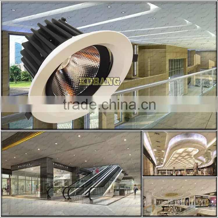 High brightness ceramic material led showroom lights for 30w COB
