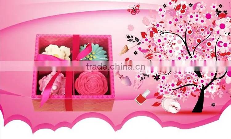Mendior wholesale flower lip balm set fruit organic essence birthday wedding gift 4pcs/set/box support OEM