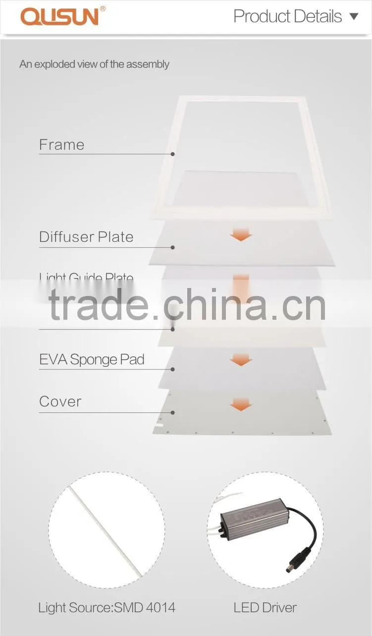 CE Standard 36W/40W/48W 600 600 led panel light