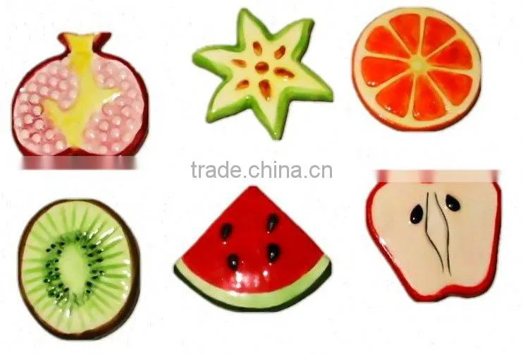 handpainted ceramic fridge magnet