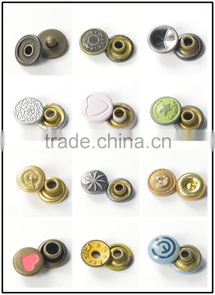 open top shank button rivet buttons for shoes clutch facing and rivets clothes accessories