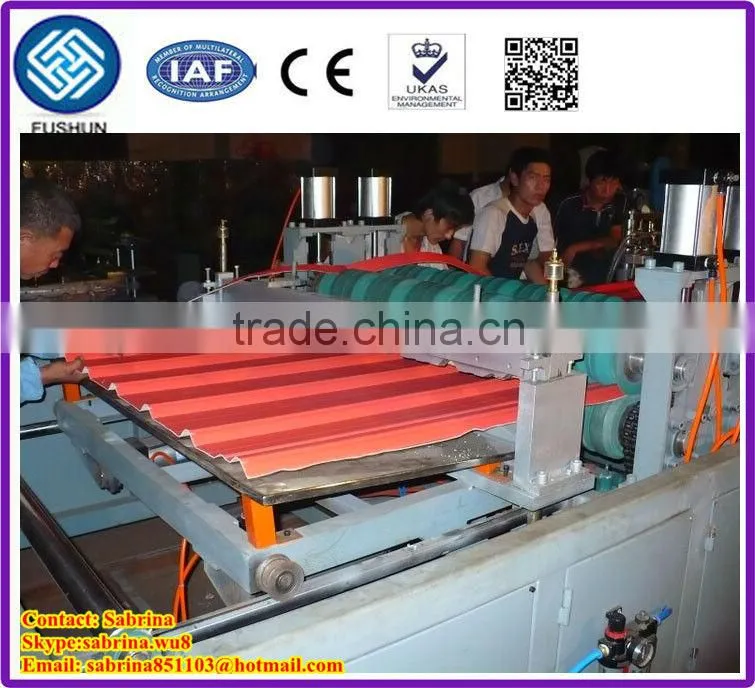 PVC Corrugated Sheet Extruder Machine