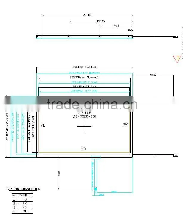 10.1 -inch TFT LCD liquid crystal display module