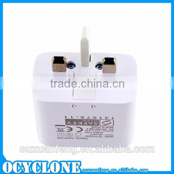 2014 original product British Standard charger for Samsung galaxy note 3