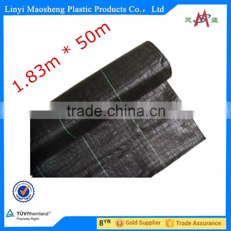 hot sale pp/pe woven black grass cloth fabric