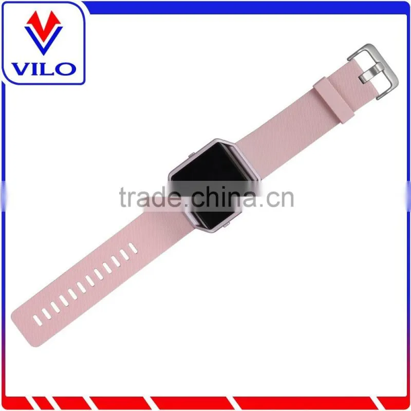 Mutil-color Metal bumper silicon watch band for Fitbit Blaze