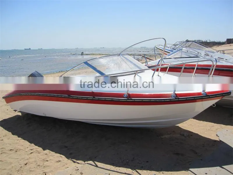 UF18 fiberglass high speed small cabin outboard engine yacht