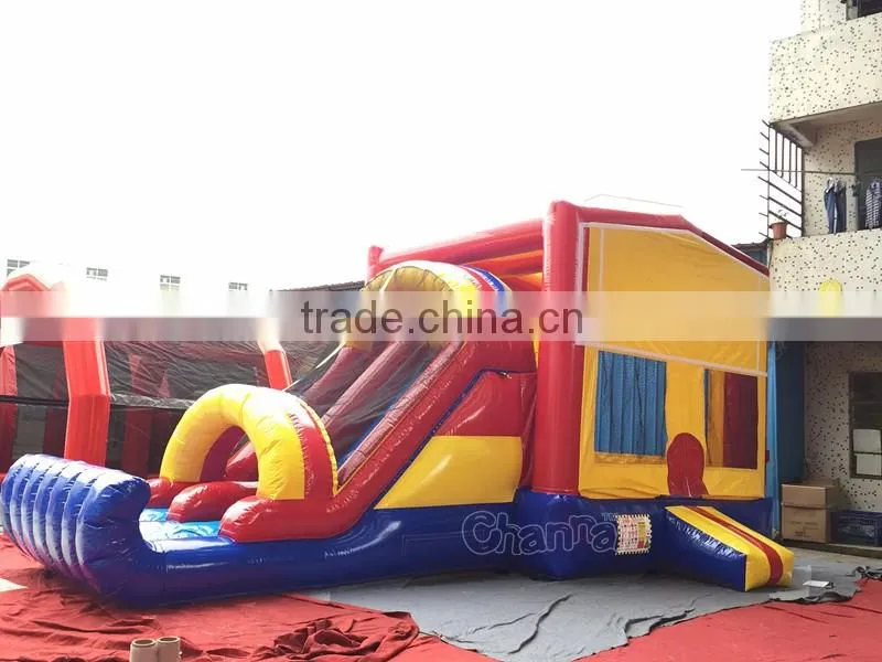 2016 new inflatable themed modular bouncer combo/inflatable dry combo for toddlers