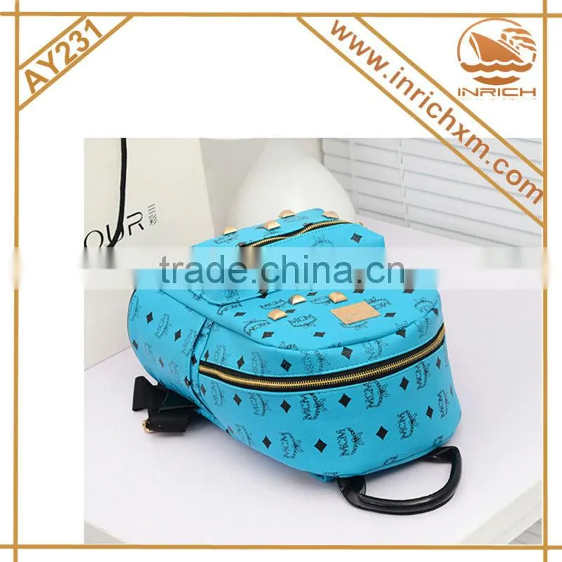 Quality PU High School Student Backpack For Girls