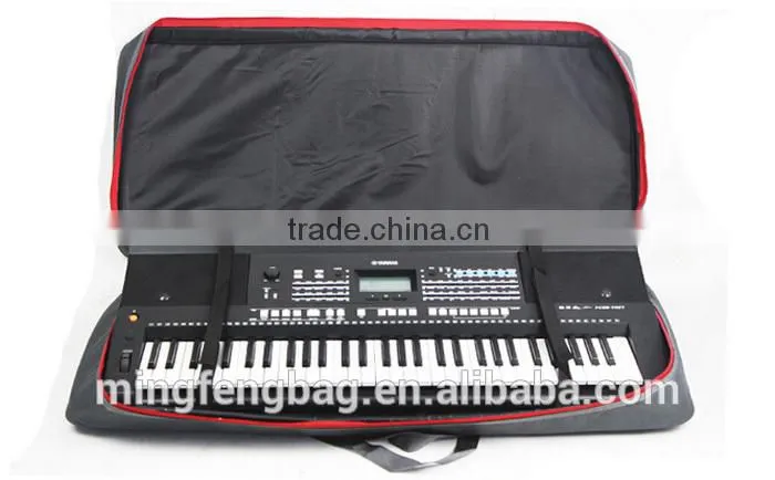 Custom High Quality Tote and Shoulder Thickening 61 Keys Musical Instrument Electronic Organ Bag with Pulleys