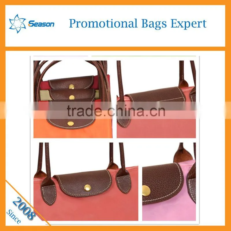 2016 Candy colors Custom cheap handbags from China foldable Beach Tote Shoulder Bag