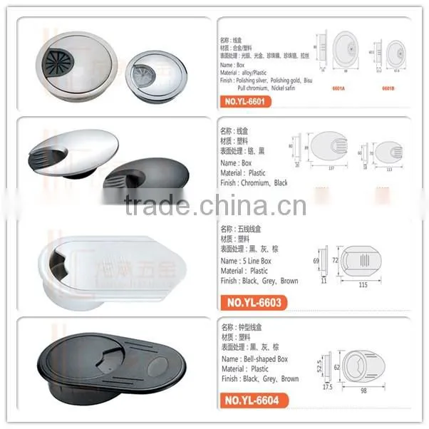 60mm/80mm alloy metal office desk wire cable grommet from china supplier