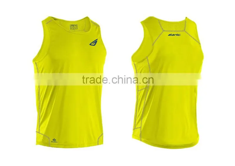Mens Basic Mesh Panel Tank Top