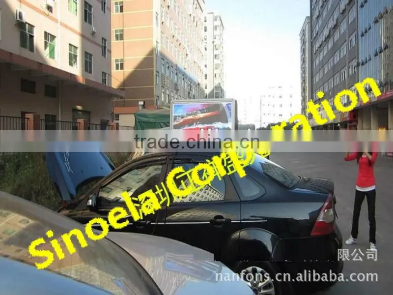 taxi LED top light box/taxi roof advertising display with pixel 5