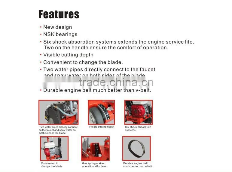 High quality used robin concrete cutting machine
