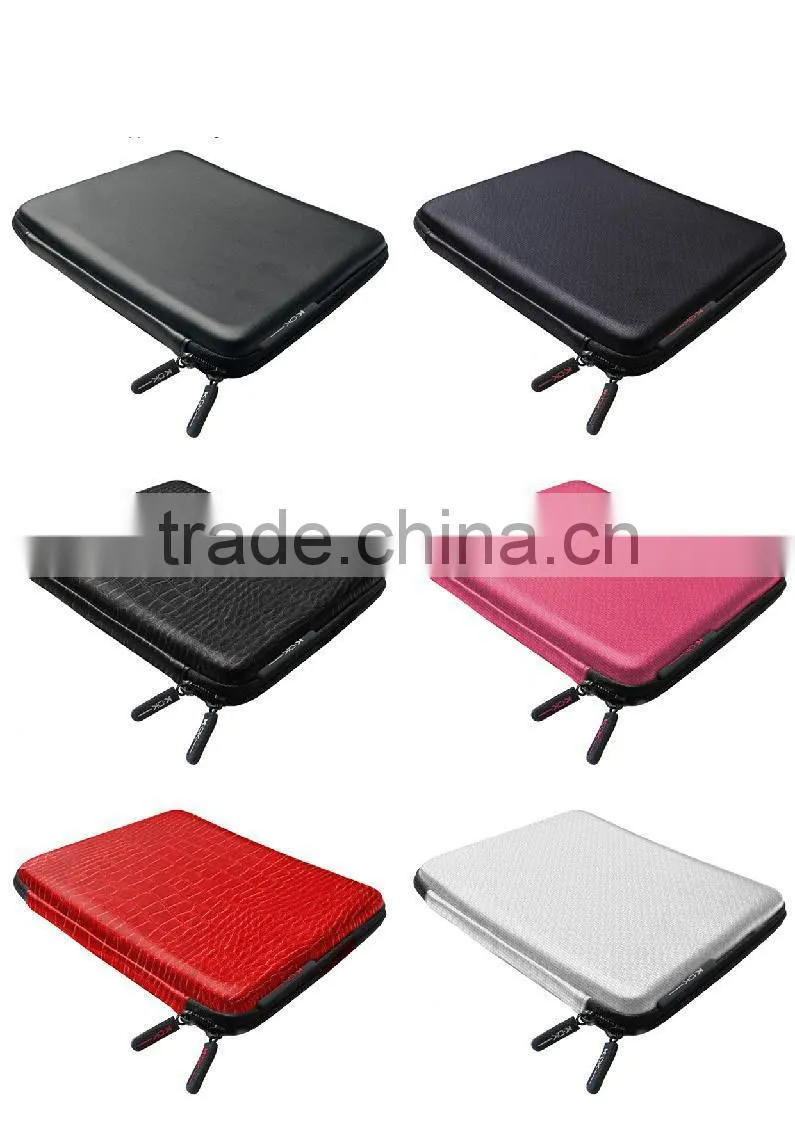K-OK Strong Hard Zipper PU bag cases with EVA interlayer for ipad, exported to EURO
