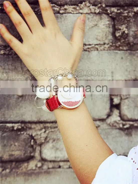 Elegant Factory Price Green Quicksand Watch