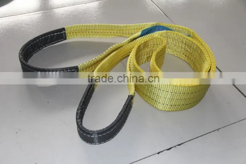 3t polyester flat webbing sling/lifting sling/lifting sling with master link