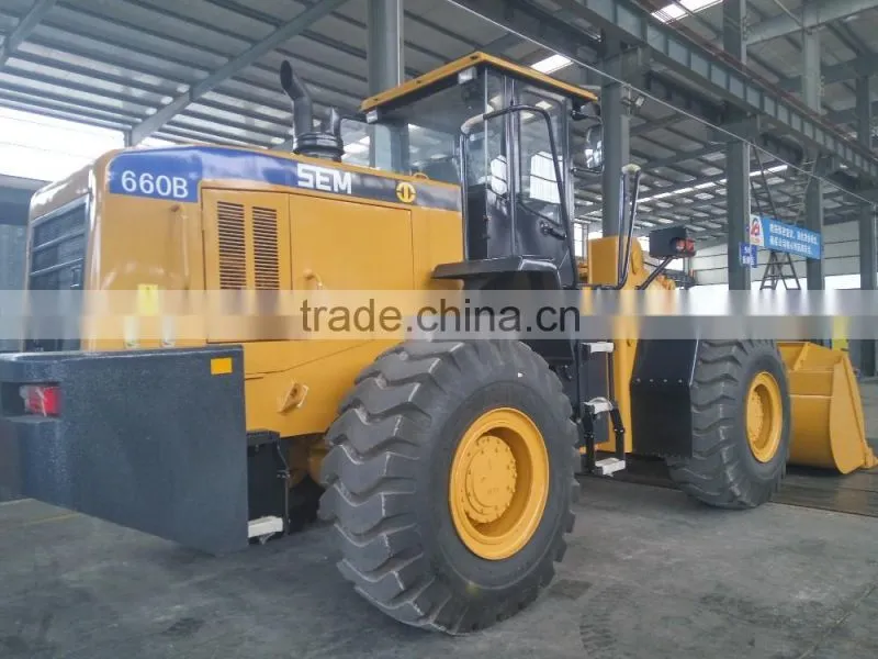 alibaba shandong shangong machinery sem660B 6t front loader